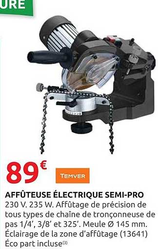 AFFÛTEUSE ÉLECTRIQUE SEMI-PRO