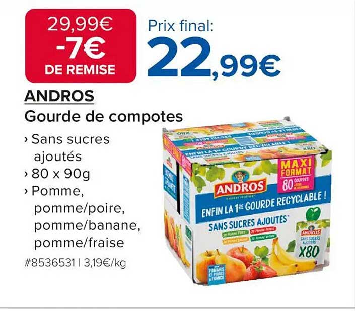 ANDROS Gourde de compotes