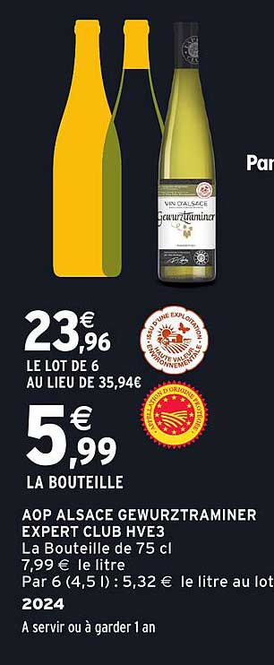 AOP ALSACE GEWURZTRAMINER EXPERT CLUB HVE3