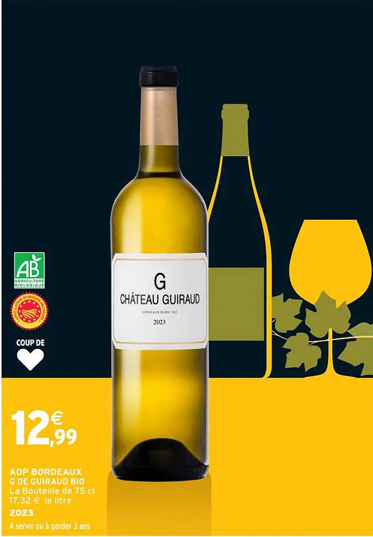 AOP BORDEAUX G DE GUIRAUD BIO
