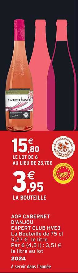 AOP CABERNET D'ANJOU EXPERT CLUB HVE3