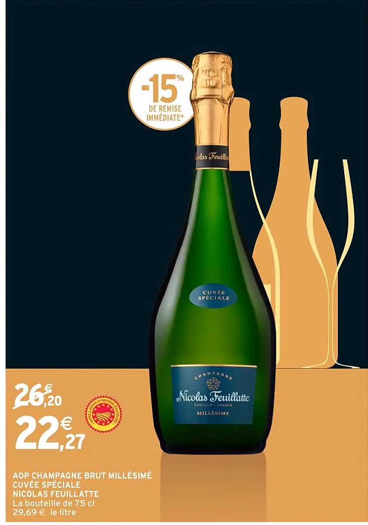 AOP CHAMPAGNE BRUT MILLÉSIMÉ CUVÉE SPÉCIALE NICOLAS FEUILLATTE