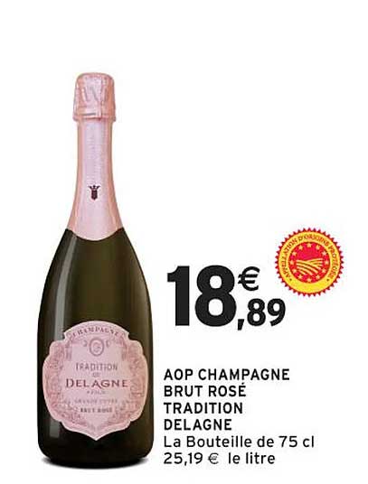 AOP CHAMPAGNE BRUT ROSÉ TRADITION DELAGNE