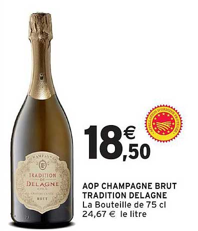 AOP CHAMPAGNE BRUT TRADITION DELAGNE