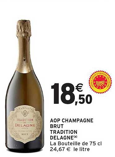 AOP CHAMPAGNE BRUT TRADITION DELAGNE