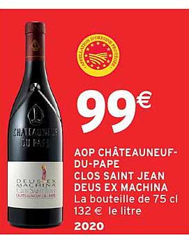 AOP CHÂTEAUNEUF-DU-PAPE CLOS SAINT JEAN DEUS EX MACHINA