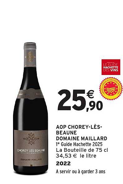 AOP CHOREY-LÈS-BEAUNE DOMAINE MAILLARD