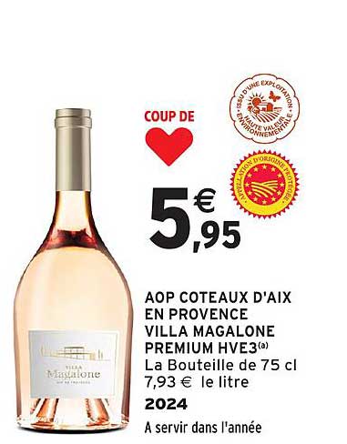 AOP Coteaux d'Aix en Provence Villa Magalone Premium HVE3