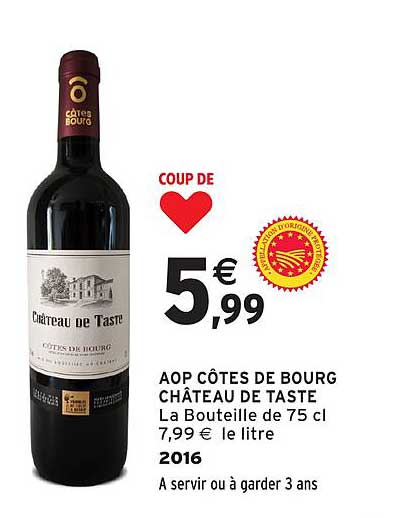 AOP CÔTES DE BOURG CHÂTEAU DE TASTE