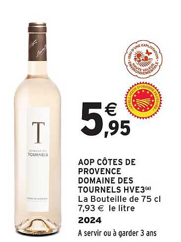 AOP Côtes de Provence Domaine des Tournels HVE3
