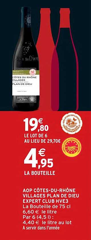 AOP CÔTES-DU-RHÔNE VILLAGES PLAN DE DIEU EXPERT CLUB HVE3