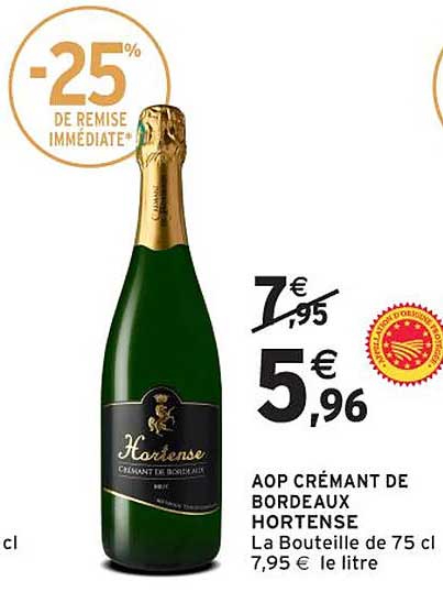 AOP CRÉMANT DE BORDEAUX HORTENSE