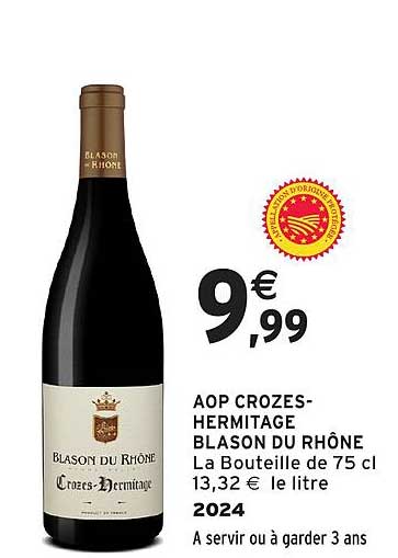 AOP CROZES-HERMITAGE BLASON DU RHÔNE