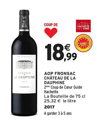 AOP FRONSAC CHÂTEAU DE LA DAUPHINE