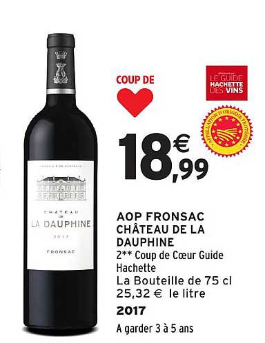 AOP FRONSAC CHÂTEAU DE LA DAUPHINE
