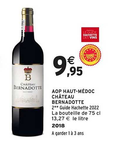 AOP HAUT-MÉDOC CHÂTEAU BERNADOTTE