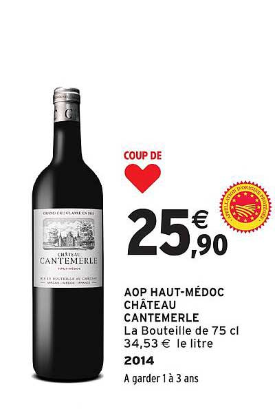 AOP HAUT-MÉDOC CHÂTEAU CANTEMERLE