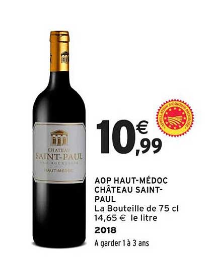 AOP HAUT-MÉDOC CHÂTEAU SAINT-PAUL