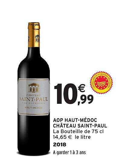 AOP HAUT-MÉDOC CHÂTEAU SAINT-PAUL