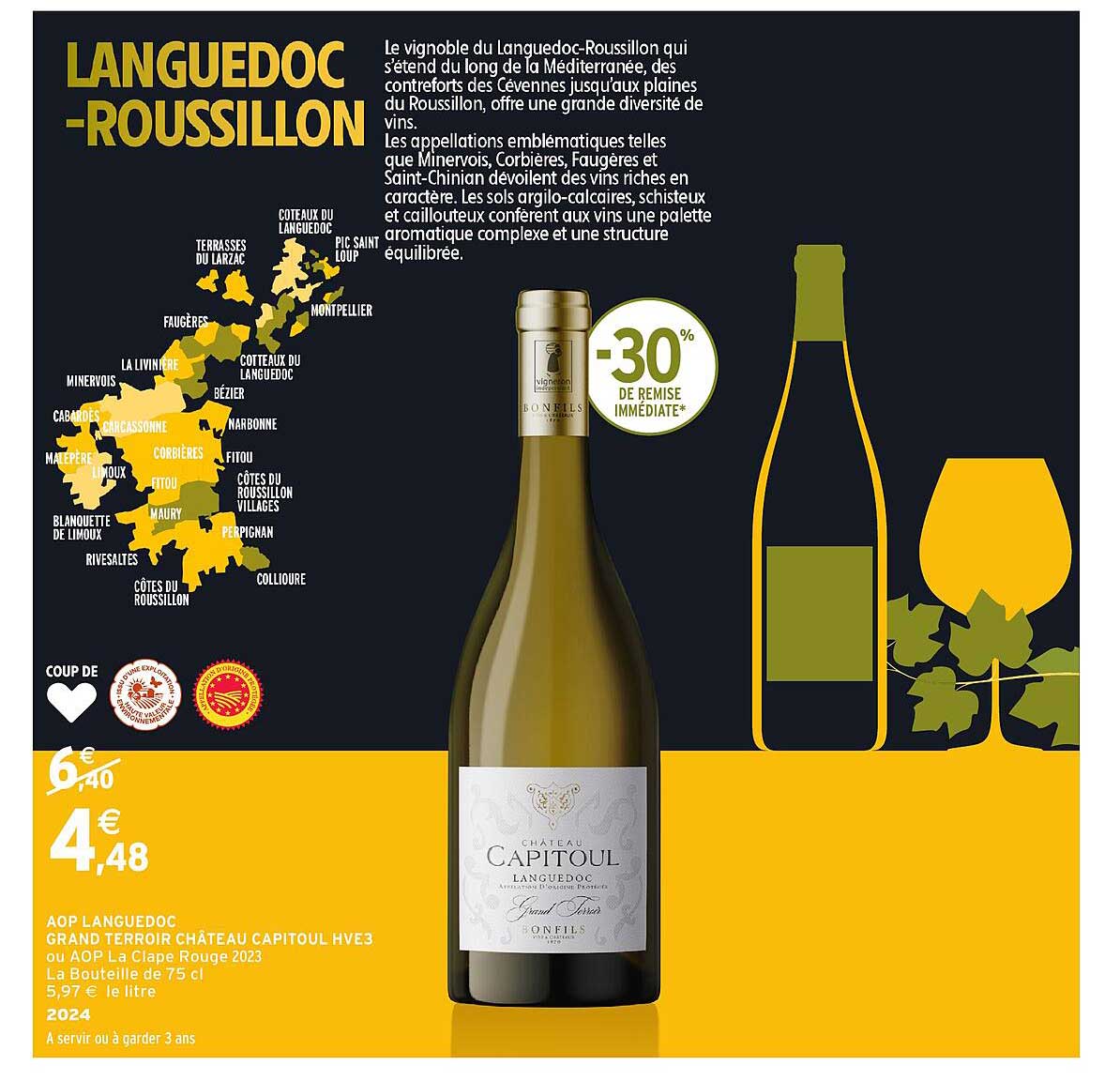 AOP LANGUEDOC GRAND TERROIR CHÂTEAU CAPITOUL HVE3