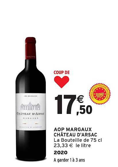 AOP MARGAUX CHÂTEAU D'ARSAC