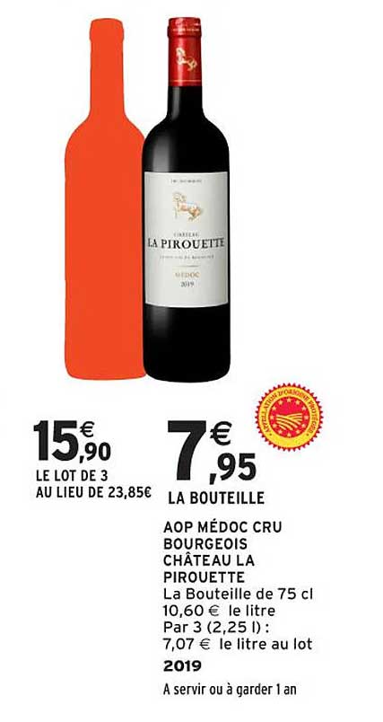 AOP MÉDOC CRU BOURGEOIS CHÂTEAU LA PIROUETTE