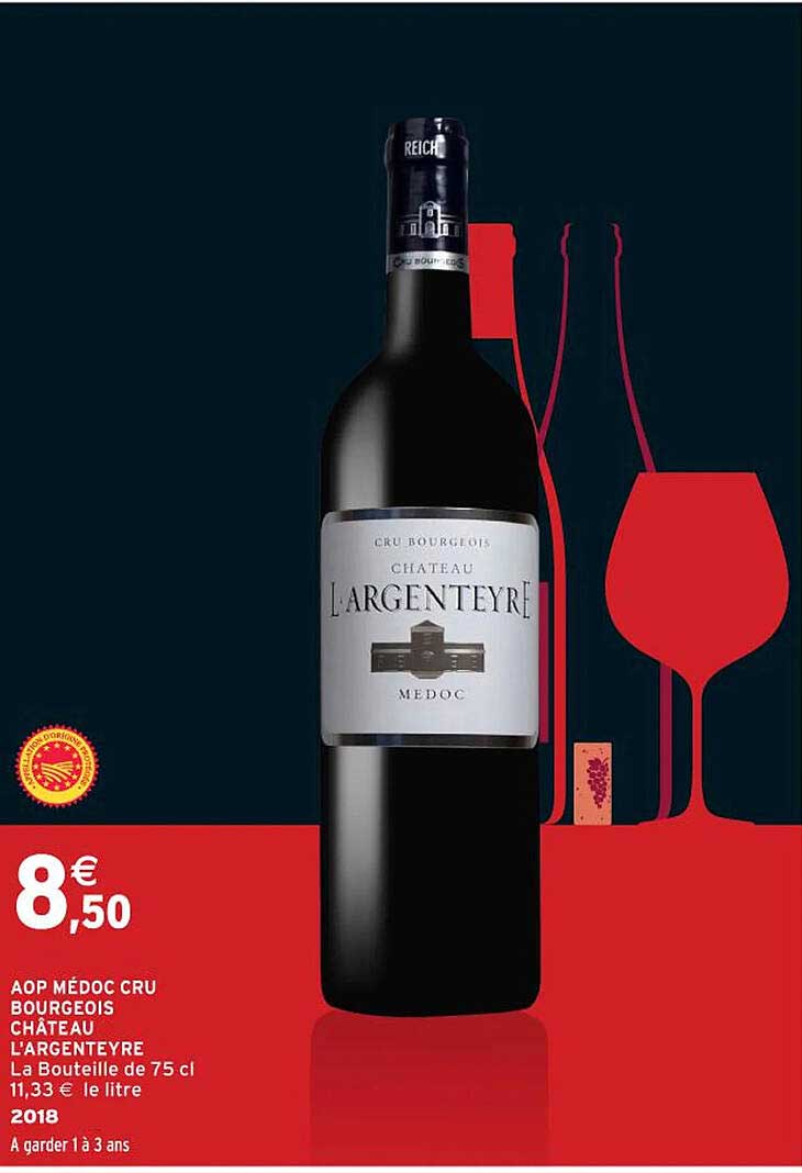 AOP MÉDOC CRU BOURGEOIS CHÂTEAU L'ARGENTEYRE