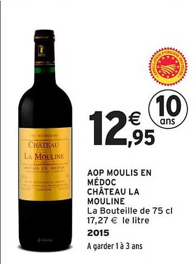 AOP MOULIS EN MÉDOC CHÂTEAU LA MOULINE