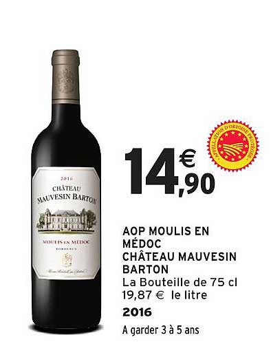 AOP MOULIS EN MÉDOC CHÂTEAU MAUVESIN BARTON
