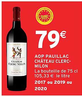 AOP PAUILLAC CHÂTEAU CLERC-MILON