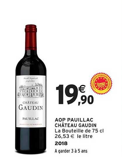 AOP PAUILLAC CHÂTEAU GAUDIN