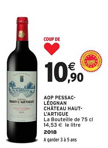 AOP PESSAC-LÉOGNAN CHÂTEAU HAUT-L'ARTIGUE
