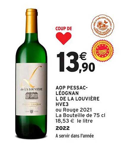 AOP PESSAC-LÉOGNAN L DE LA LOUVIÈRE HVE3