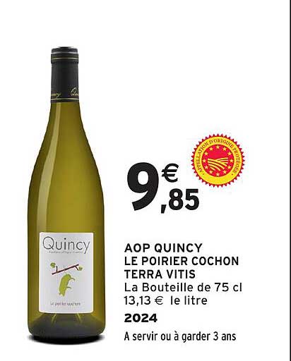 AOP QUINCY LE POIRIER COCHON TERRA VITIS