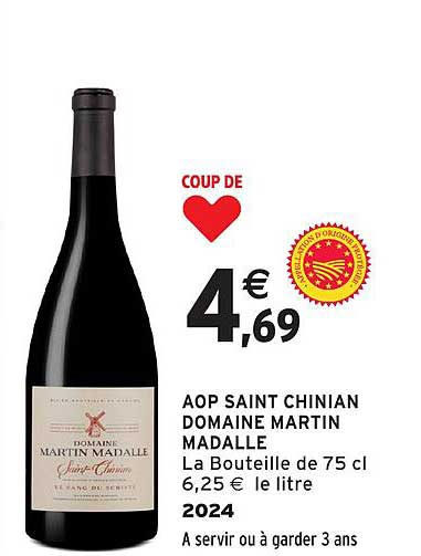 AOP SAINT CHINIAN DOMAINE MARTIN MADALLE