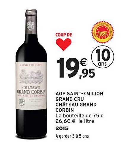 AOP SAINT-EMILION GRAND CRU CHÂTEAU GRAND CORBIN