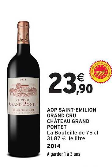 AOP SAINT-EMILION GRAND CRU CHÂTEAU GRAND PONTET