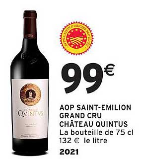 AOP SAINT-EMILION GRAND CRU CHÂTEAU QUINTUS