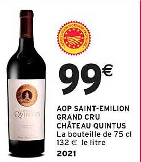 AOP SAINT-EMILION GRAND CRU CHÂTEAU QUINTUS