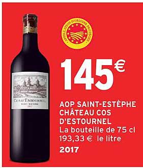 AOP SAINT-ESTÈPHE CHÂTEAU COS D'ESTOURNEL