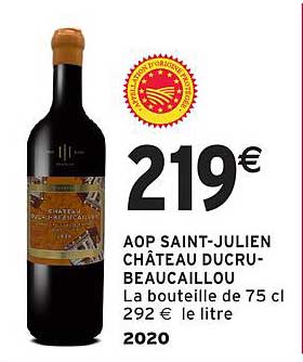 AOP SAINT-JULIEN CHÂTEAU DUCRU- BEAUCAILLOU