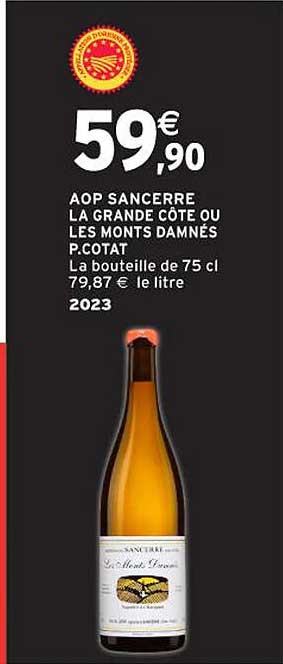 AOP Sancerre La Grande Côte ou Les Monts Damnés P.Cotat