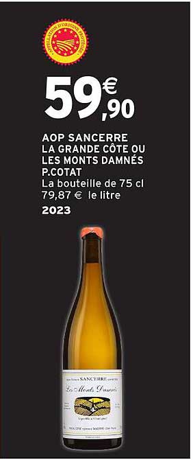 AOP Sancerre La Grande Côte ou Les Monts Damnés P.COTAT