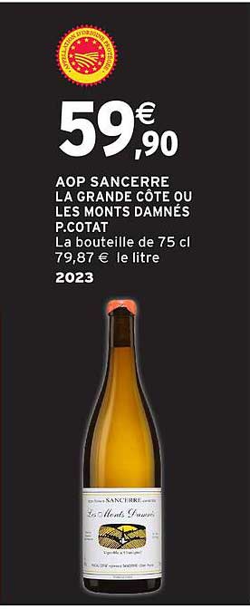 AOP SANCERRE LA GRANDE CÔTE OU LES MONTS DAMNÉS P.COTAT
