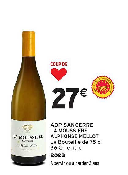 AOP SANCERRE LA MOUSSIÈRE ALPHONSE MELLot