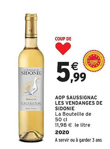 AOP SAUSSIGNAC LES VENDANGES DE SIDONIE