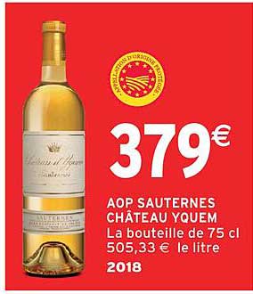 AOP SAUTERNES CHÂTEAU YQUEM