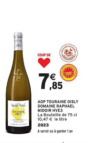 AOP TOURAINE OISLY DOMAINE RAPHAEL MIDOIR HVE3