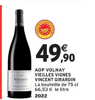 AOP VOLNAY VIEILLES VIGNES VINCENT GIRARDIN