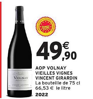 AOP VOLNAY VIEILLES VIGNES VINCENT GIRARDIN